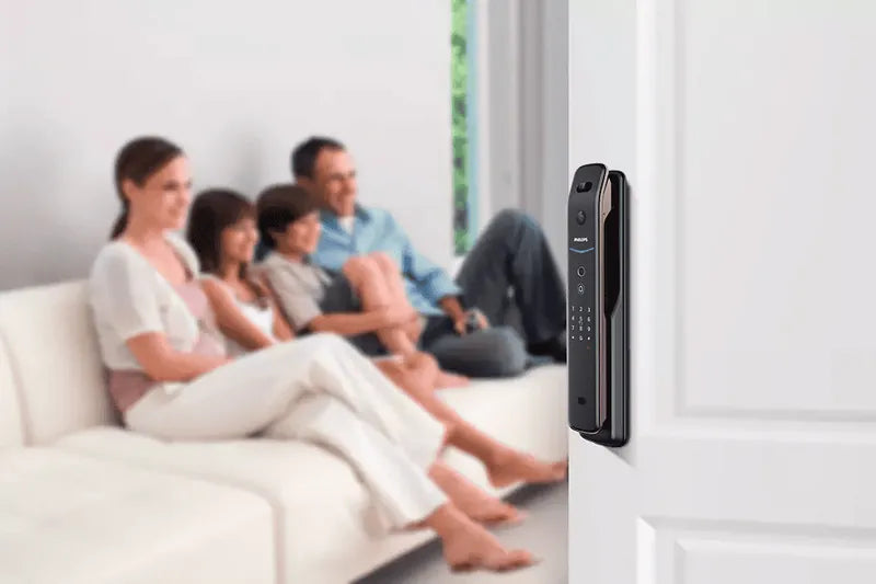 【限時優惠】PHILIPS EasyKey DDL709-FVP 人臉識別視像智能鎖(紅古銅/曜石黑)|人面辨識開門