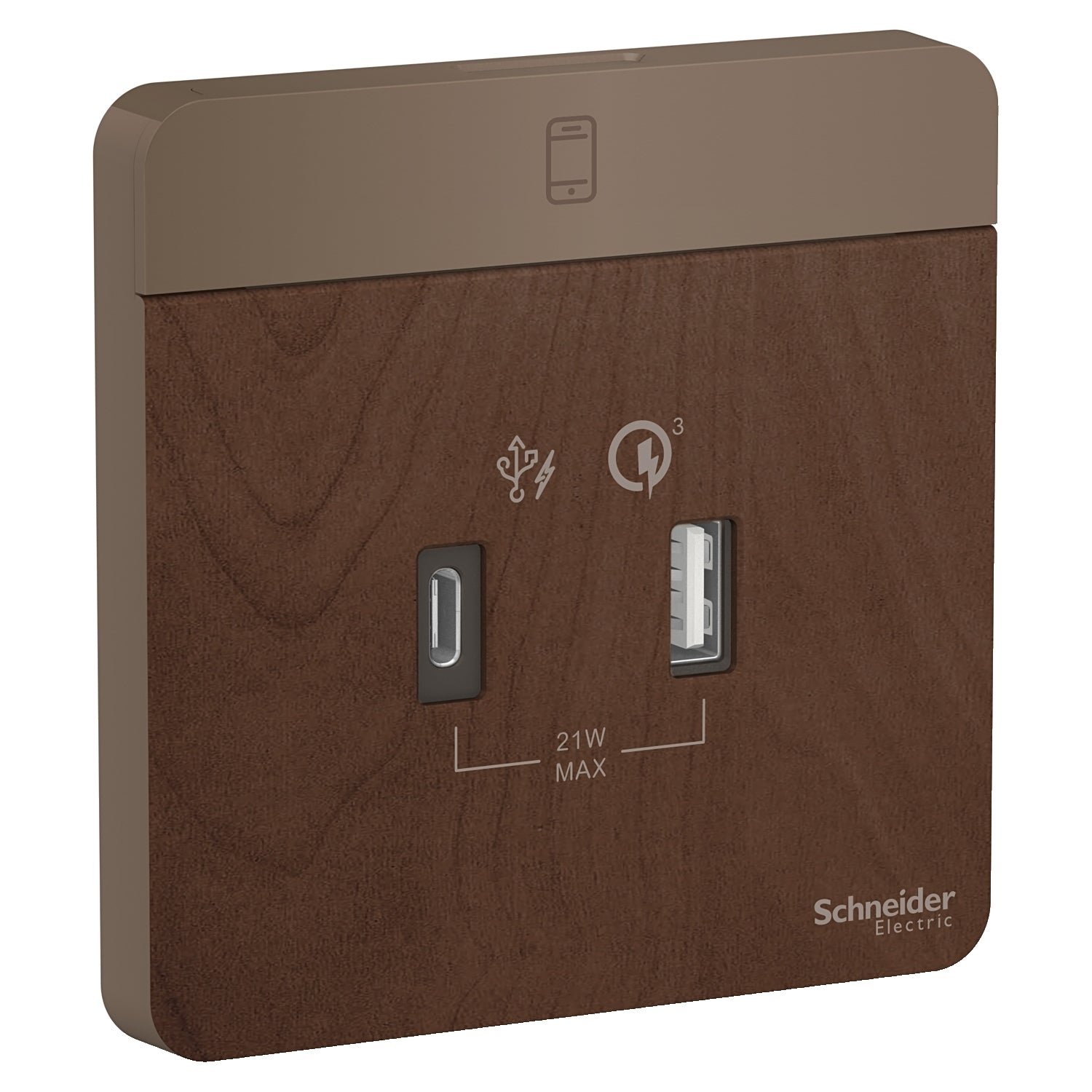 AvatarOn奐尚 兩位21W Type A+C PD+QC3.0 USB充電插座 (白/金/胡桃木)| 請先查詢現貨 - LINKO Shop