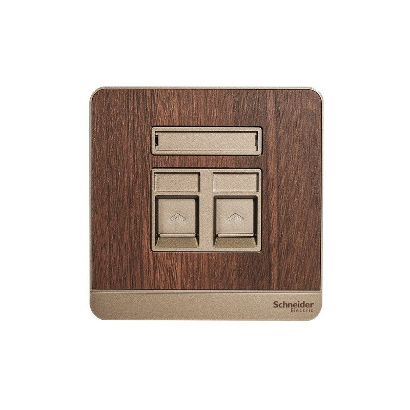 AvatarOn奐尚 兩位RJ11電話及RJ45 5e / 6類數據插座, Keystone面板備防塵活門|打造你的智能家居 - LINKO Shop