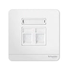 AvatarOn奐尚 兩位RJ11電話及RJ45 5e / 6類數據插座, Keystone面板備防塵活門|打造你的智能家居 - LINKO Shop