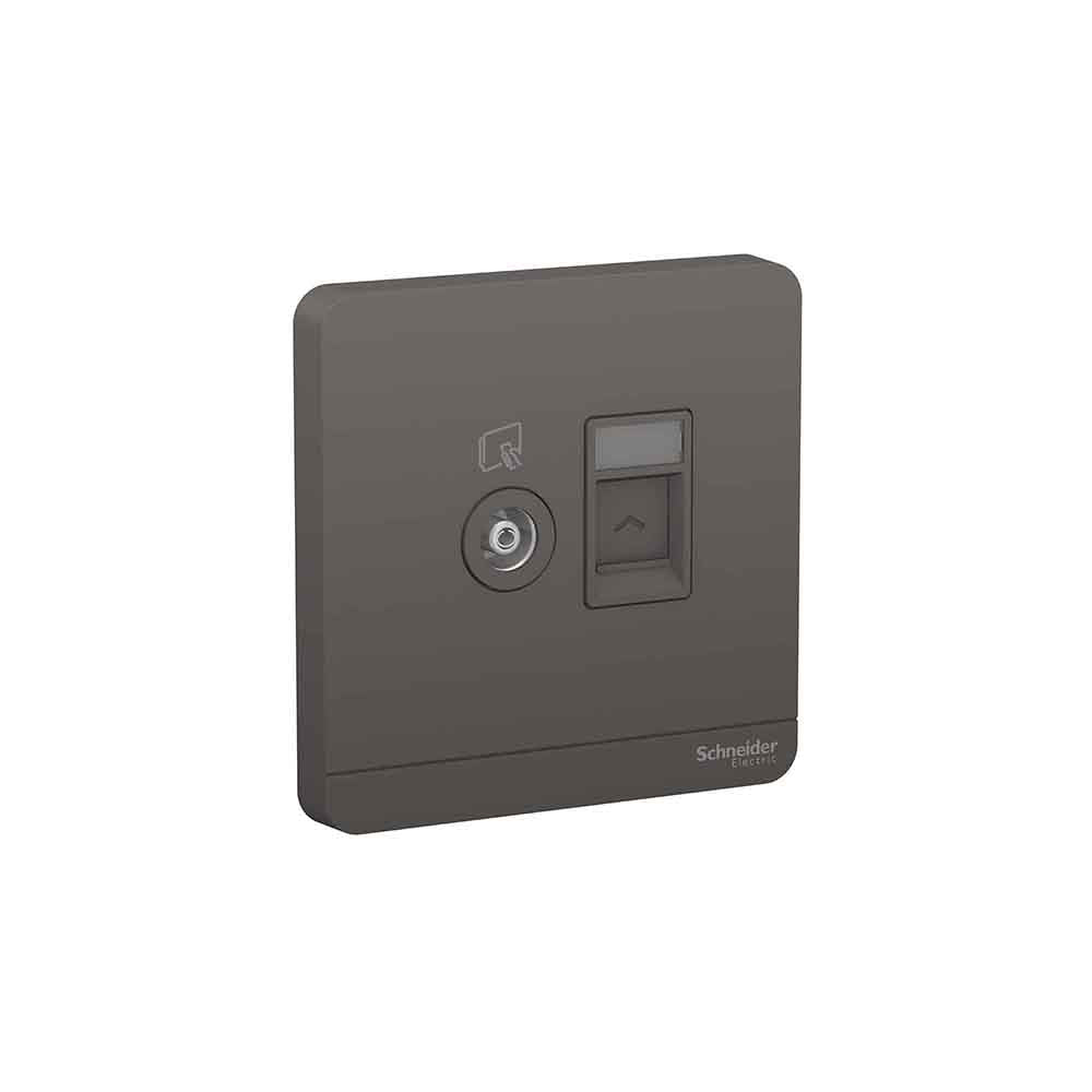 AvatarOn奐尚 單位電視機RJ45數據插座,Keystone面板備防塵活門(不連模塊) |請先查詢現貨 - LINKO Shop