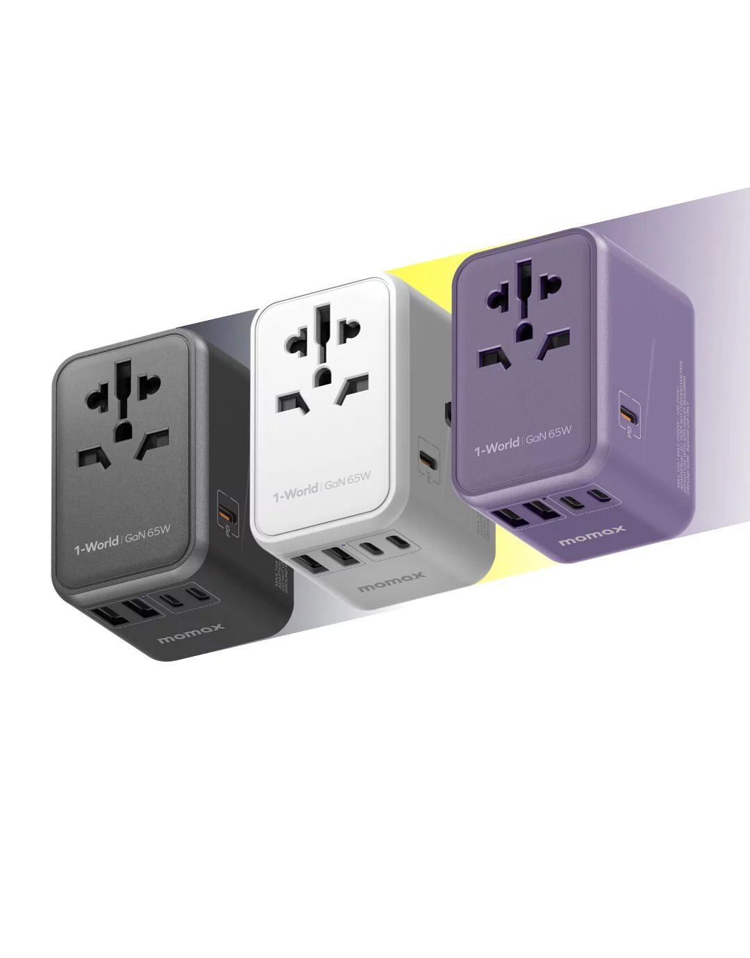 Momax 1-World 65W GaN 方便式旅行插座 UA8 |方便攜帶、穩定安全 - LINKO Shop