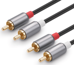 UGREEN 2RCA紅白雙蓮花音頻信號線 - LINKO Shop