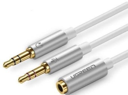 UGREEN 3.5mm音頻電腦耳機麥克風二合一轉接線 - LINKO Shop