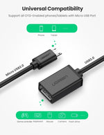 UGREEN USB(公)轉Micro USB(母)OTG數據線 - LINKO Shop