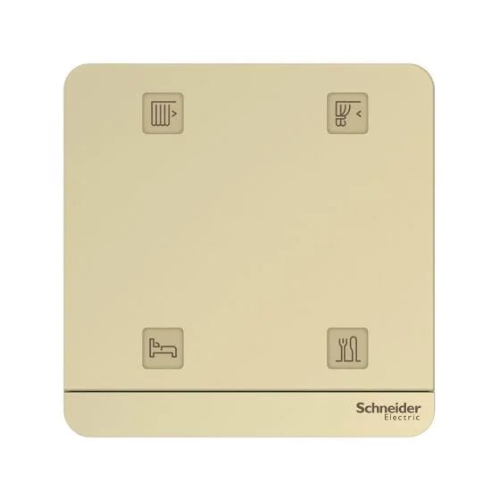 Wiser 4K Freelocate 四位開關 (白色/金色)|打造你的智能家居 - LINKO Shop