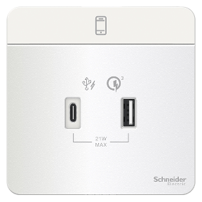 Schneider AvatarOn E8332ACQUSB 兩位 21W USB 充電插座（Type-A + Type-C PD/QC3.0）香港購買指南