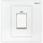 Legrand Galion 逸景 45A 單位雙極開關掣 附設LED燈