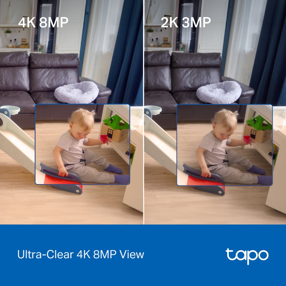 Tapo C260 4K 8MP 旋轉式 AI 家庭防護 Wi-Fi 網路攝影機