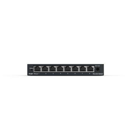 RG-ES108GD, 8-port 10/100/1000Mbps Unmanaged Non-PoE Switch