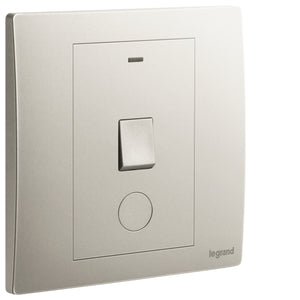 Legrand Mallia Senses 20A 燈曲 連出線孔 香檳金