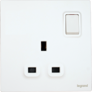 Legrand Mallia Senses 13A 單蘇有掣 陶瓷白