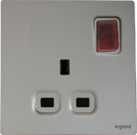 Legrand Mallia Senses 13A 單蘇有掣有燈 深沙銀