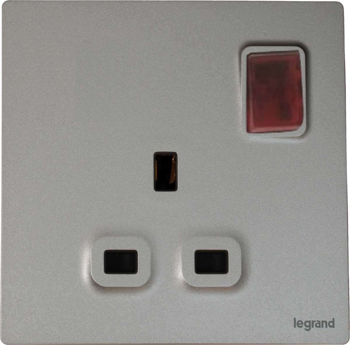 Legrand Mallia Senses 13A 單蘇有掣有燈 深沙銀