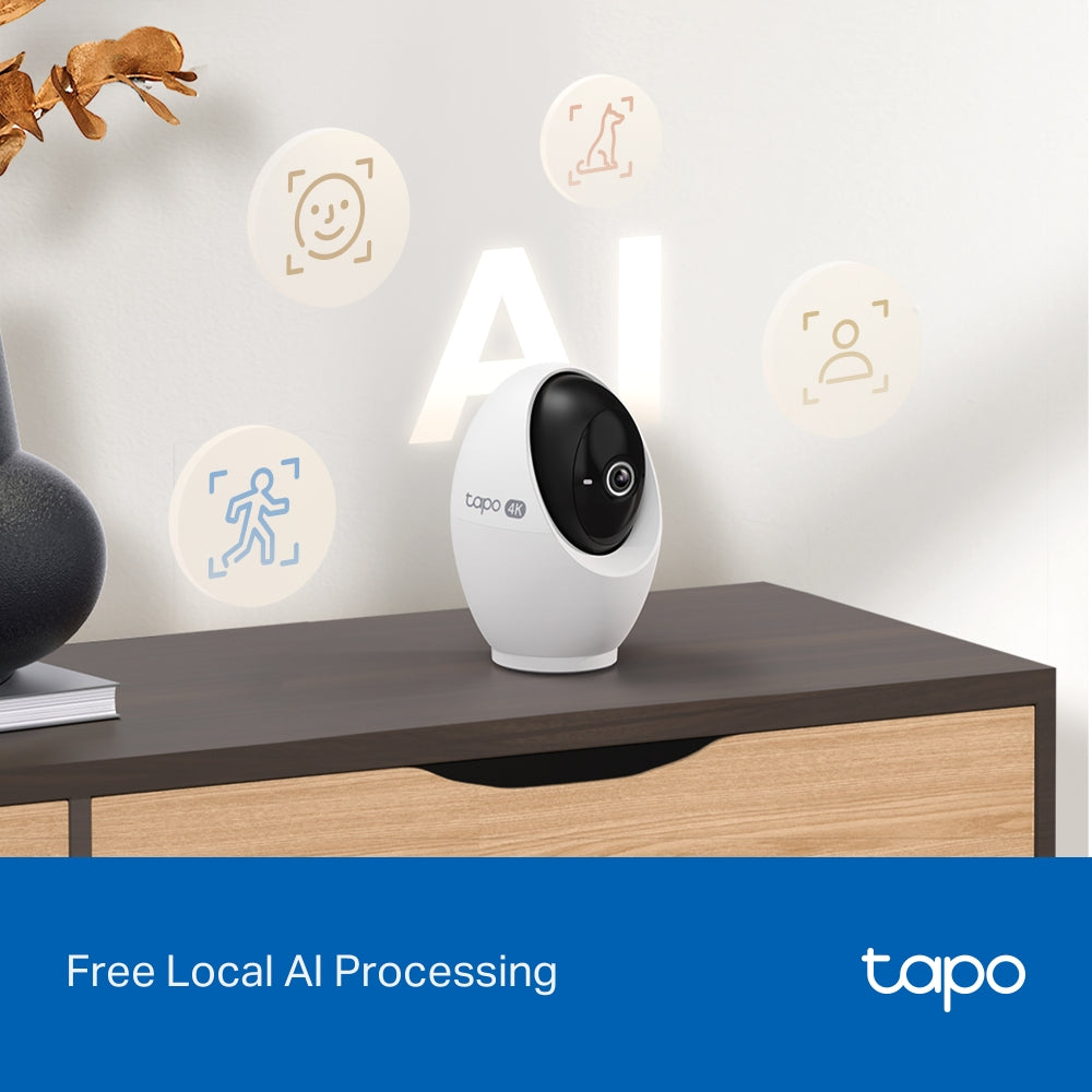 Tapo C260 4K 8MP 旋轉式 AI 家庭防護 Wi-Fi 網路攝影機