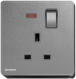 西門子 DELTA®arina 13A 單位開關插座(帶霓虹燈指示器) 產品圖片