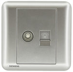 西門子 DELTA®seata 電視插座 5-850MHZ + 電話插座 RJ11 產品圖片
