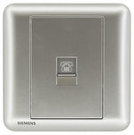 西門子 DELTA seata RJ11電話插座 銀色