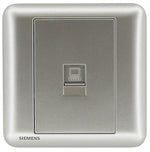 西門子 DELTA seata RJ45電腦插座 銀色