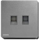 西門子 DELTA®arina - RJ11電話插座 + RJ45 CAT6e電腦插座 產品圖片