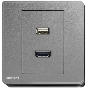 西門子 DELTA®arina HDMI + USB 插座