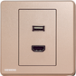 西門子 DELTA®arina HDMI + USB 插座