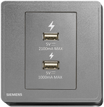 西門子 DELTA®arina 雙USB 智能充電插座 產品圖片