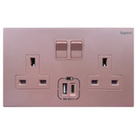 Legrand Galion逸景 兩位13A蘇面帶開關連Type A+C USB 燈光控制 – 圖4 | linko.shop