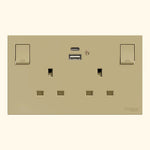 AvatarOn C 13A孖蘇有掣連Type A+C USB 插座 產品圖片