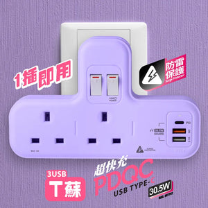 M2K PDQC T蘇【PD20W快充版】＋【防雷保護】