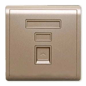 Pieno 單位 RJ45 數據插座 Keystone 面板備防塵活門 (不連模塊)