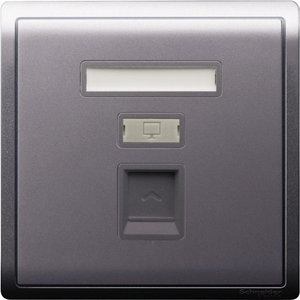 Pieno 單位RJ45 5e類數據插座, Keystone 面板備防塵活門