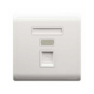 Pieno 單位RJ11電話插座, Keystone面板備 防塵活門