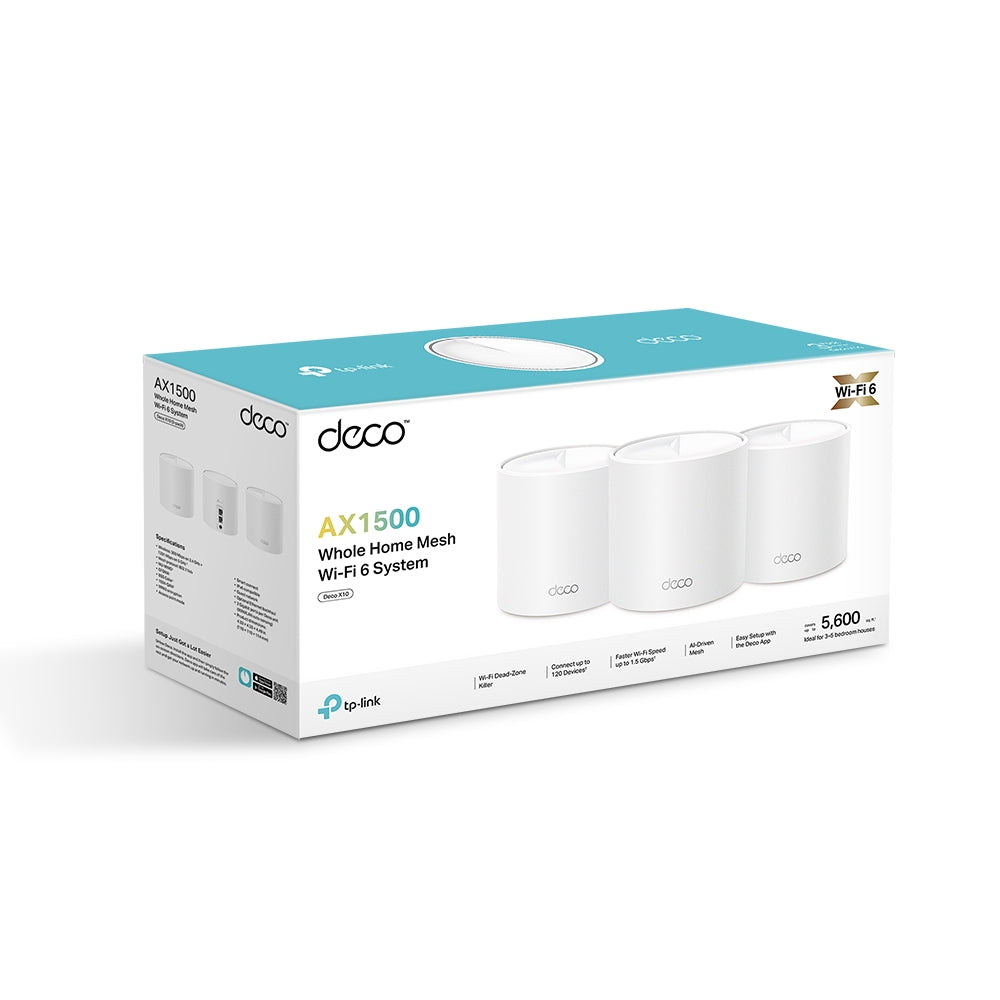 TP-Link Deco X10 AX1500 雙頻 WiFi 6 Mesh 路由器 無縫網路覆蓋