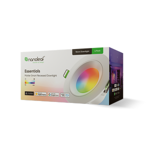 Nanoleaf Matter 3吋 6W 智慧天花筒燈 四燈套裝 兼容Matter 多色變換