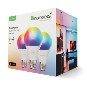 Nanoleaf Essentials 智能燈泡 3入 E27 球泡 兼容Matter 多色
