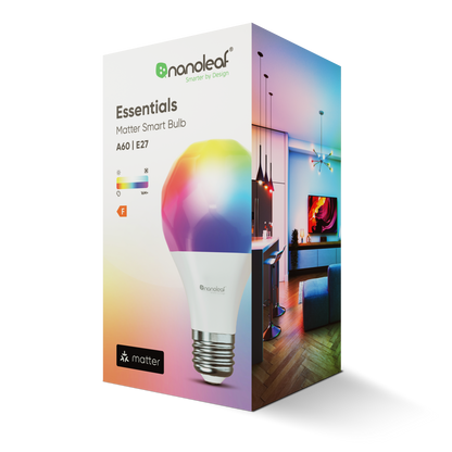 Nanoleaf Essentials A60 E27 智慧 多彩 燈泡 支援 Matter 兼容