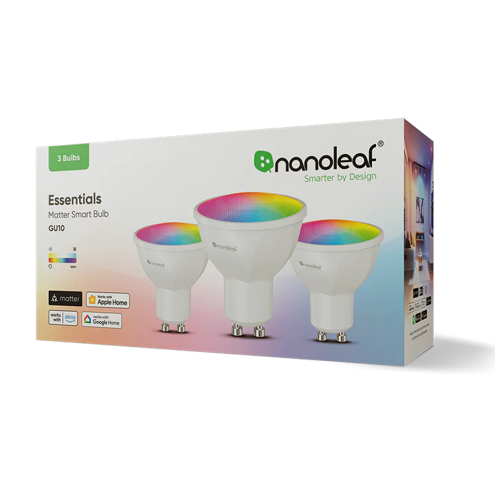 Nanoleaf Essentials Matter GU10 智能燈泡 3個裝 (兼容Matter）