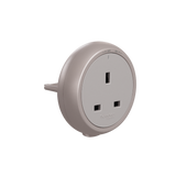 Easy series, Socket outlet, 1 gang, 13A, 250V, 3-pin surface-mounted 13A power rail plug.