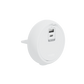 Easy series, USB socket, type A+C, 21W, grey 明裝式電力路軌USB插頭