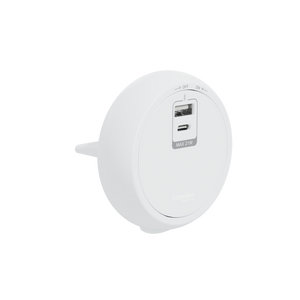 Easy series, USB socket, type A+C, 21W, grey 明裝式電力路軌USB插頭