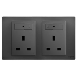 13A二位帶開關智能插座 2G 13A switched IOT socket outlet  | Homekit, Google, Alexa