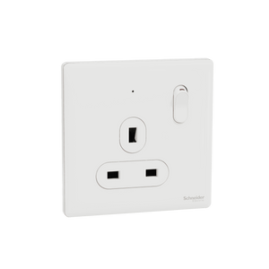 施耐德 Unica X 13A 單位連保護門有掣雙極插座連LED指示燈