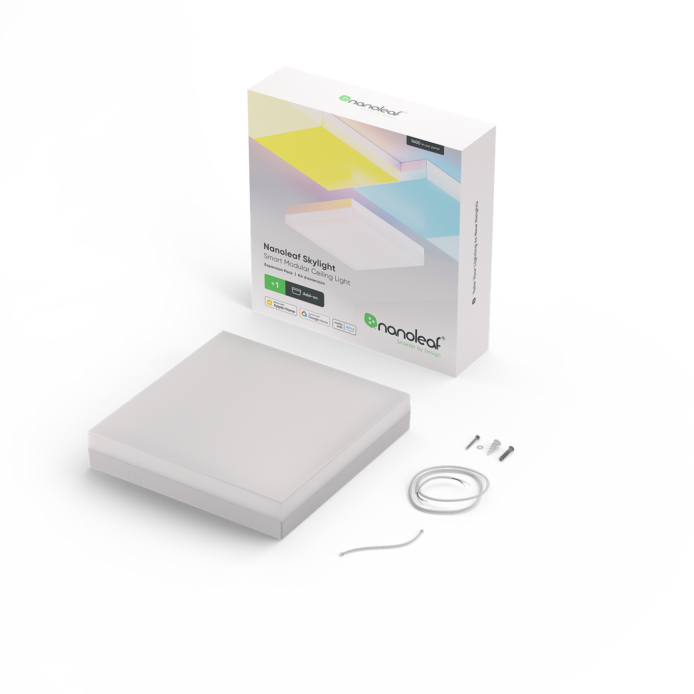 Nanoleaf 智慧 Skylight 擴充套件 1塊 16M色彩 自然天空模擬 可擴展至99面板