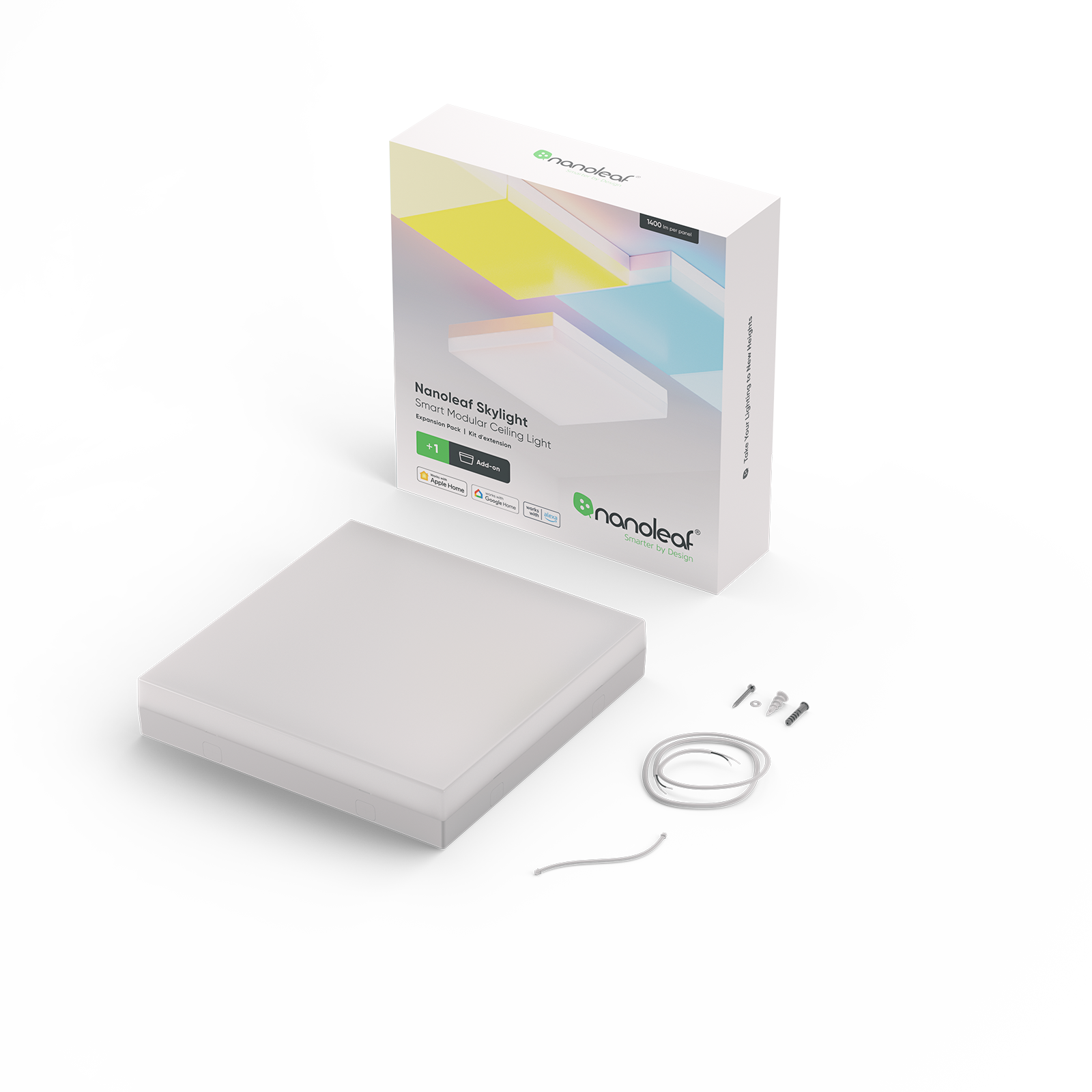 Nanoleaf 智慧 Skylight 擴充套件 1塊 16M色彩 自然天空模擬 可擴展至99面板