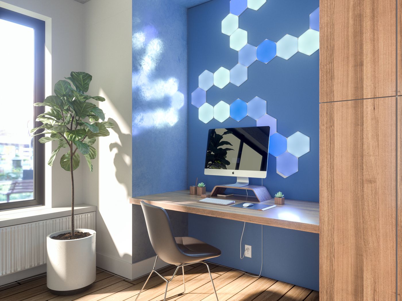 Nanoleaf Shapes 六角形智能燈板 3片套裝，色彩繽紛 可觸控 支援HomeKit 即插即用 簡易安裝