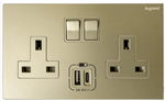 Legrand Galion逸景 兩位13A蘇面帶開關連Type A+C USB 燈光控制 – 圖6 | linko.shop