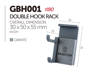 BASISTEM - GBH001 DOUBLE HOOK RACK
