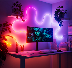 Nanoleaf 智慧多彩柔性燈帶 可彎曲 Wi‑Fi 藍牙 Matter 互聯 室內裝飾 多色變化