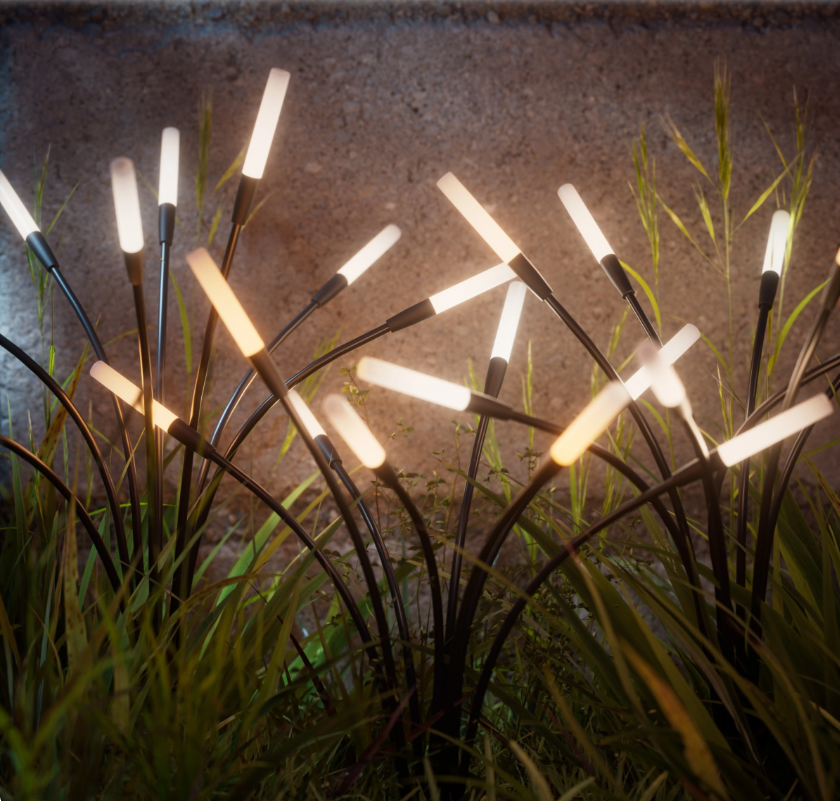 Nanoleaf 多彩太陽能庭院燈 2 件套 防水LED 智能 戶外 照明